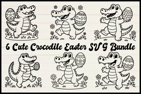 Cute Crocodile Easter SVG Bundle: A Fresh Twist on Spring Crafts
