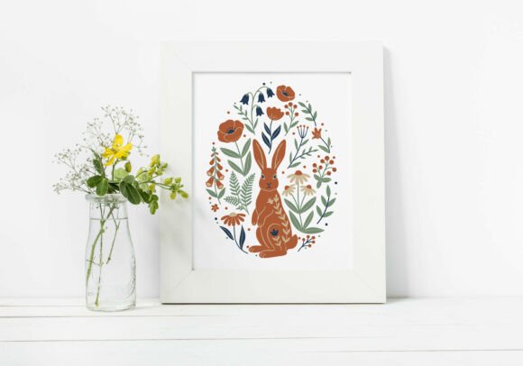 Integrating Floral Easter Bunny Clipart SVG PNG EPS into Your Creative Workflow