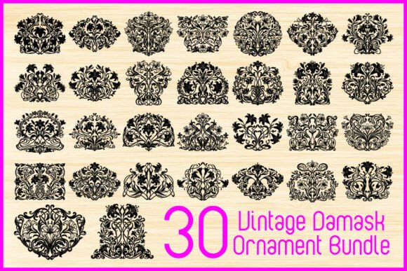 Maximizing Value with the Vintage Damask Ornament Bundle SVG