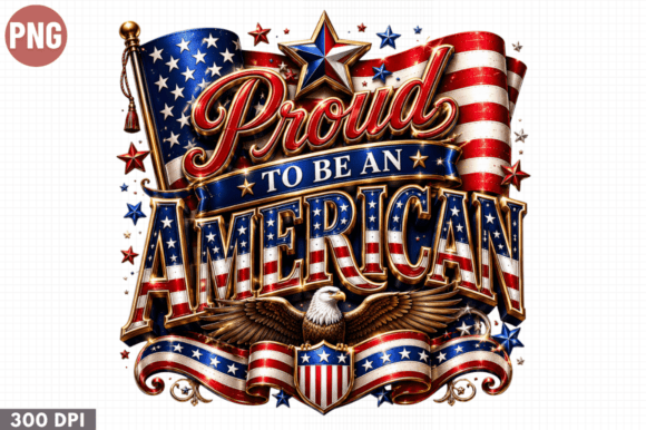Proud to Be an American PNG for Creators