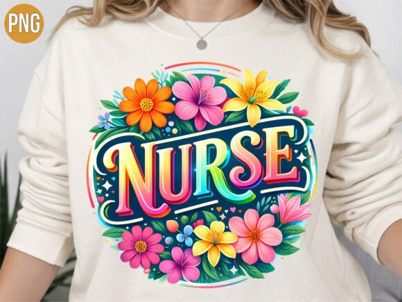 Retro Floral Nurse Appreciation PNG Guide