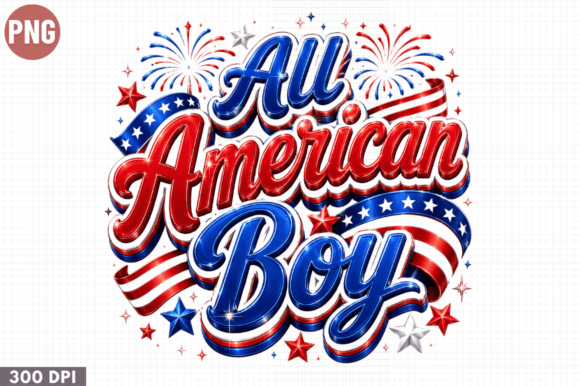 Unlocking Creative Potential with the All American Boy Patriotic PNG